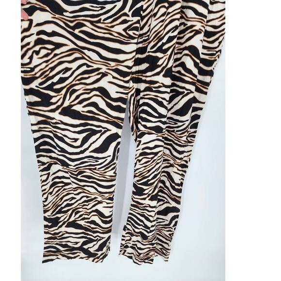 Chloe Kristyn Zebra Print Palazzo Pants Women's Size 1X NWT - Picture 6 of 9